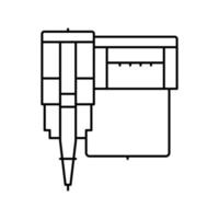 filtrer l'icône de la ligne de poissons d'aquarium illustration vectorielle vecteur