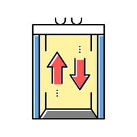 soulever et descendre l'illustration vectorielle de l'icône de couleur vecteur