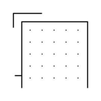 matériau de construction couche ligne icône illustration vectorielle vecteur