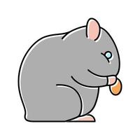 hamster animal couleur icône illustration vectorielle vecteur