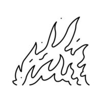 illustration vectorielle de l'icône de la ligne de feu blaze vecteur