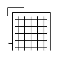 illustration vectorielle de l'icône de la ligne de grille d'isolation vecteur