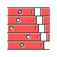 illustration vectorielle de l'icône de couleur de la vue de dessus de la piste d'exécution vecteur