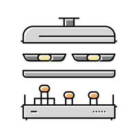 raclette fondue couleur icône illustration vectorielle vecteur