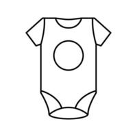 slip bébé ligne icône illustration vectorielle vecteur