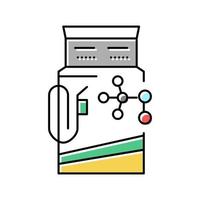 illustration vectorielle de l'icône de couleur de la station d'essence de méthanol vecteur