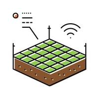 plantation smart farm couleur icône illustration vectorielle vecteur