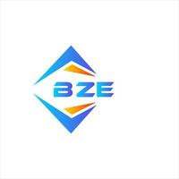 création de logo de technologie abstraite bze sur fond blanc. concept de logo de lettre initiales créatives bze. vecteur