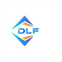 création de logo de technologie abstraite dlf sur fond blanc. concept de logo de lettre initiales créatives dlf. vecteur