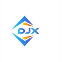 création de logo de technologie abstraite djx sur fond blanc. concept de logo de lettre initiales créatives djx. vecteur