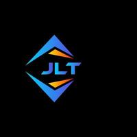 création de logo de technologie abstraite jlt sur fond noir. concept de logo de lettre initiales créatives jlt. vecteur