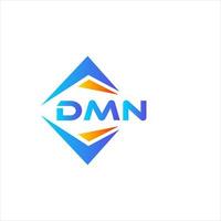 création de logo de technologie abstraite dmn sur fond blanc. concept de logo de lettre initiales créatives dmn. vecteur