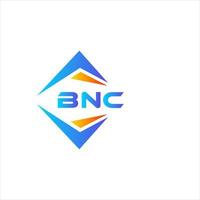 création de logo de technologie abstraite bnc sur fond blanc. concept de logo de lettre initiales créatives bnc. vecteur