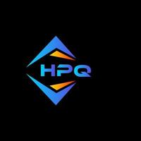 création de logo de technologie abstraite hpq sur fond noir. concept de logo de lettre initiales créatives hpq. vecteur