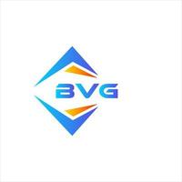 création de logo de technologie abstraite bvg sur fond blanc. concept de logo de lettre initiales créatives bvg. vecteur