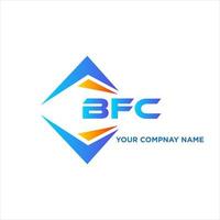 création de logo de technologie abstraite bfc sur fond blanc. concept de logo de lettre initiales créatives bfc. vecteur