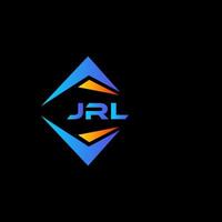 création de logo de technologie abstraite jrl sur fond noir. concept de logo de lettre initiales créatives jrl. vecteur