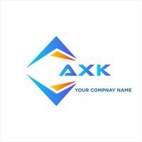 création de logo de technologie abstraite axk sur fond blanc. concept de logo de lettre initiales créatives axk. vecteur