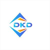 création de logo de technologie abstraite dkd sur fond blanc. concept de logo de lettre initiales créatives dkd. vecteur