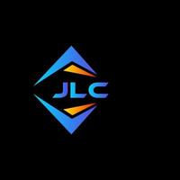 création de logo de technologie abstraite jlc sur fond noir. concept de logo de lettre initiales créatives jlc. vecteur