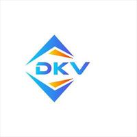 création de logo de technologie abstraite dkv sur fond blanc. concept de logo de lettre initiales créatives dkv. vecteur
