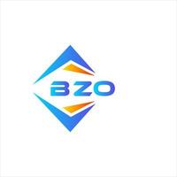 création de logo de technologie abstraite bzo sur fond blanc. concept de logo de lettre initiales créatives bzo. vecteur