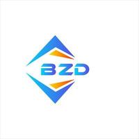 création de logo de technologie abstraite bzd sur fond blanc. concept de logo de lettre initiales créatives bzd. vecteur