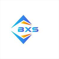 création de logo de technologie abstraite bxs sur fond blanc. concept de logo de lettre initiales créatives bxs. vecteur