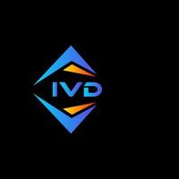 création de logo de technologie abstraite ivd sur fond blanc. concept de logo de lettre initiales créatives ivd. vecteur