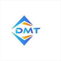 création de logo de technologie abstraite dmt sur fond blanc. concept de logo de lettre initiales créatives dmt. vecteur