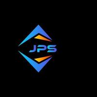 création de logo de technologie abstraite jps sur fond noir. concept de logo de lettre initiales créatives jps. vecteur