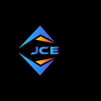création de logo de technologie abstraite jce sur fond noir. concept de logo de lettre initiales créatives jce. vecteur