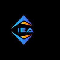 création de logo de technologie abstraite iea sur fond blanc. concept de logo de lettre initiales créatives iea. vecteur