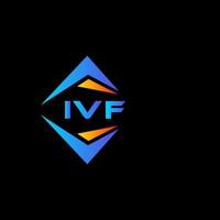 création de logo de technologie abstraite fiv sur fond blanc. concept de logo de lettre initiales créatives fiv. vecteur