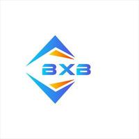 création de logo de technologie abstraite bxb sur fond blanc. concept de logo de lettre initiales créatives bxb. vecteur