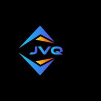 création de logo de technologie abstraite jvq sur fond noir. concept de logo de lettre initiales créatives jvq. vecteur