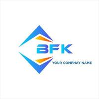 création de logo de technologie abstraite bfk sur fond blanc. concept de logo de lettre initiales créatives bfk. vecteur