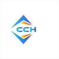 création de logo de technologie abstraite cch sur fond blanc. cch creative initiales lettre logo concept. vecteur