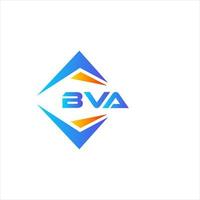 création de logo de technologie abstraite bva sur fond blanc. concept de logo de lettre initiales créatives bva. vecteur