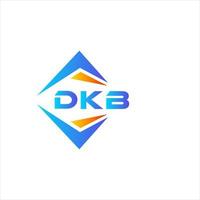 création de logo de technologie abstraite dkb sur fond blanc. concept de logo de lettre initiales créatives dkb. vecteur