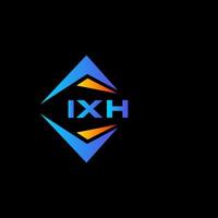 création de logo de technologie abstraite ixh sur fond blanc. concept de logo de lettre initiales créatives ixh. vecteur