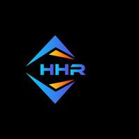 création de logo de technologie abstraite hhr sur fond noir. concept de logo de lettre initiales créatives hhr. vecteur