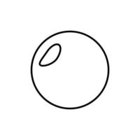 icône de ligne isolée de capsule ronde. signe vectoriel pour les applications, les livres, les bannières, les publicités, les sites, les magasins, les magasins
