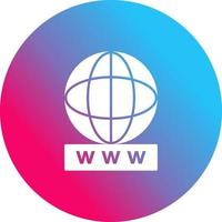 icône de vecteur web mondial