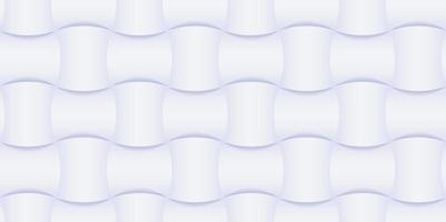 motif de vague réaliste 3d blanc pour l'impression et la décoration. illustration vectorielle. vecteur