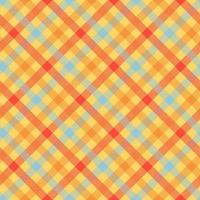 modèle vectorielle continue de couleur orange tartan vecteur