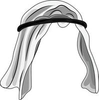 foulard arabe pour personnage nft. accessoires, traits et atouts. nftcollection. vecteur