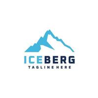 illustration de conception graphique logo iceberg vecteur