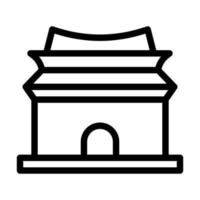 conception d'icône de tombes de la dynastie ming vecteur
