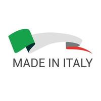 étiquette de fabrication italienne vecteur